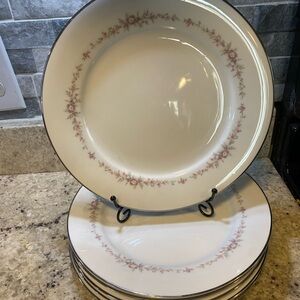 Set of 6 Noritake ROSEPOINT 6206 Dinner Plates